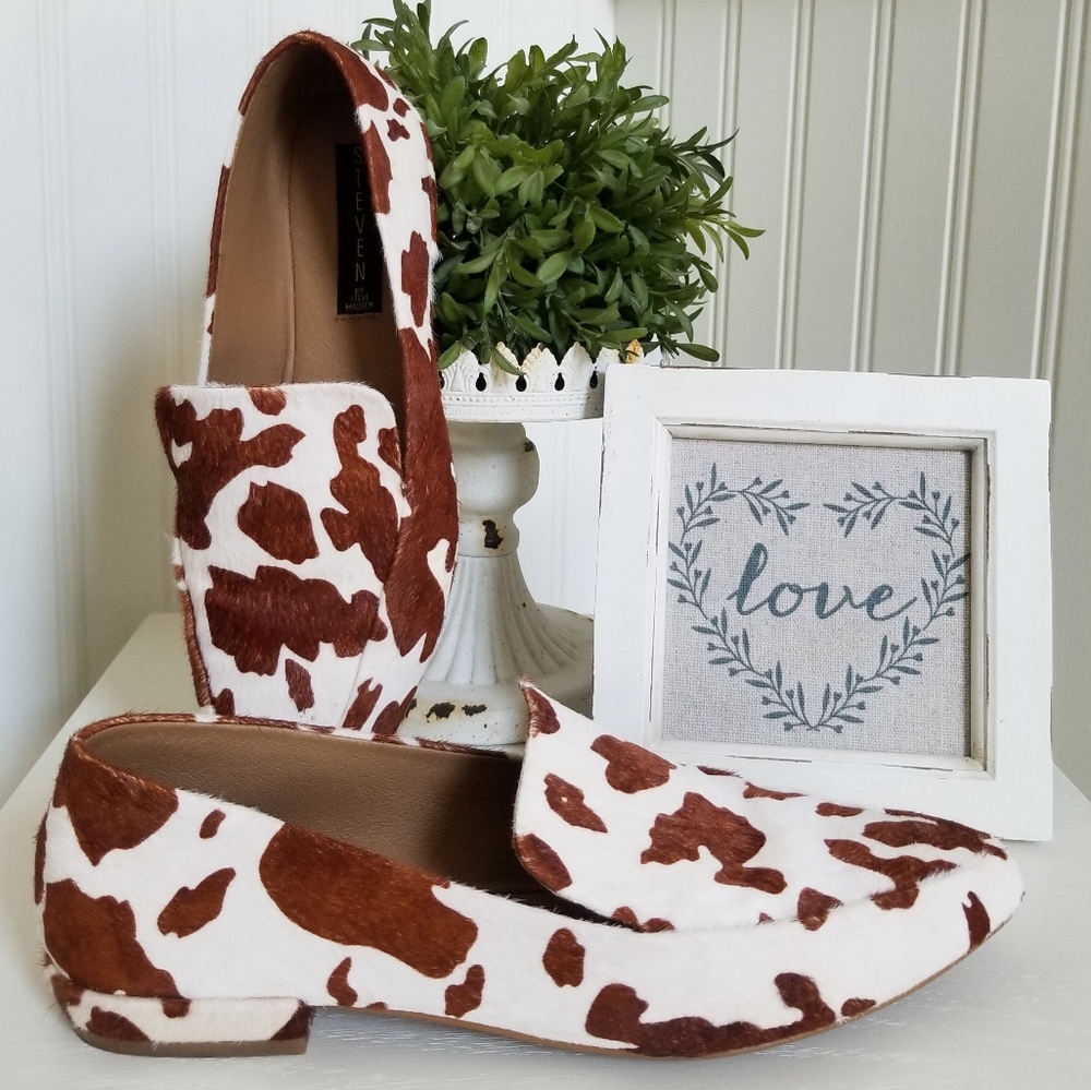 🐮 Steve Madden Leather Haylie Loafer Flats 🐮